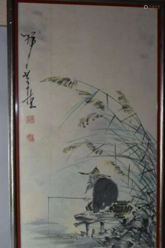 Qing Chinese Watercolor Painting, after Huang Shen