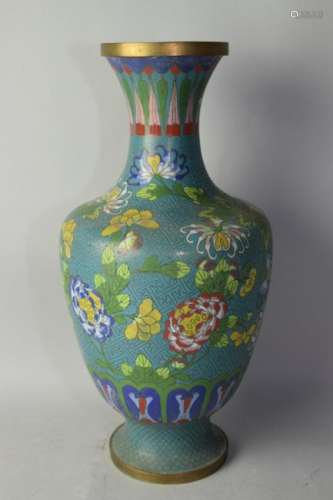 20th C. Chinese Cloisonne Vase