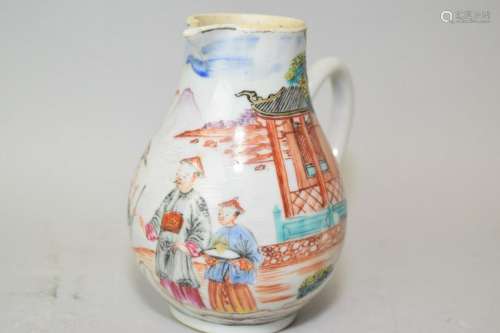 17-18th C. Chinese Export Famille Rose Creamer