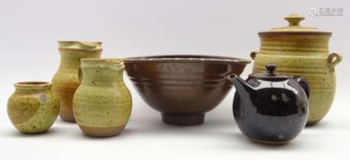 David Lloyd Jones (1928-1994) Tenmoku glazed bowl D29cm,