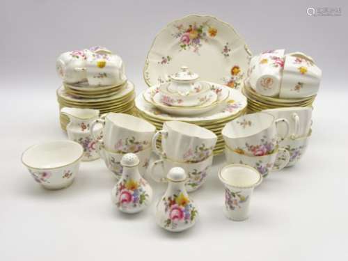 Royal Crown Derby 'Derby Posies' pattern table service comprising 12 plates 21cm,