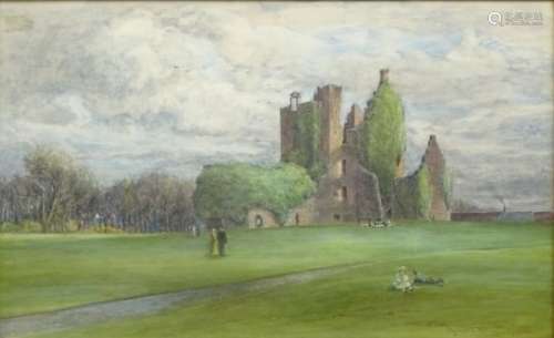 John Smart (British 1838-1899): Scottish Castle Ruins, watercolour signed and dated 1890,