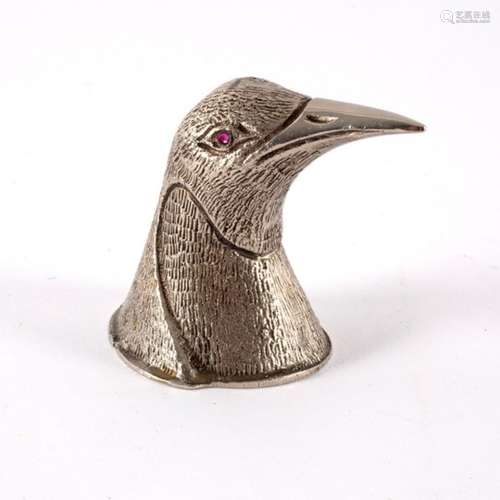 A Christofle Selection bottle opener modelled as a penguin,