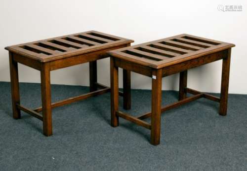 A pair of Victorian luggage racks, 68.