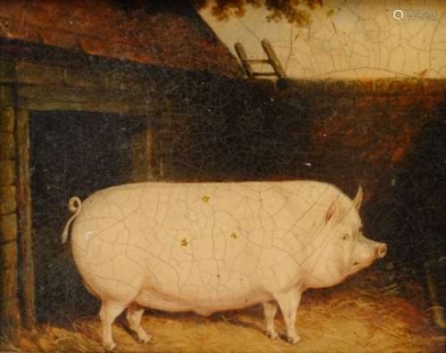 English School (Early 19th century): The Prize Pig,