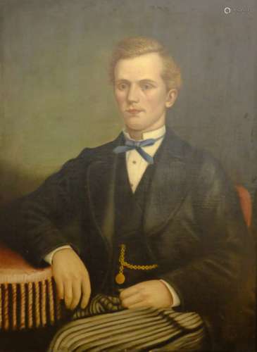 English School (Early 20th century): Portrait of a Seated Gentleman,