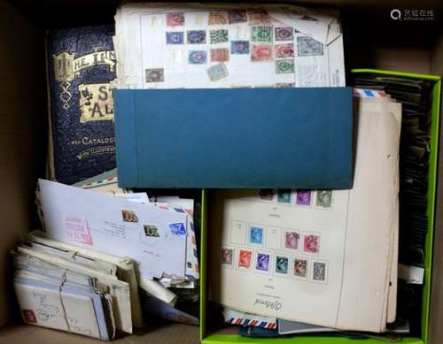 World: a large accumulation housed in two large cartons with an assortment of postal history