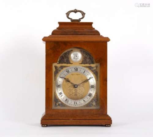 An Elliott mantel clock, the dial signed Mappin & Webb, London, Tempus Fugit to the arch, 28.