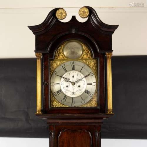 An oak cased eight-day longcase clock, the arched dial signed Arch Laurie, Carlisle,