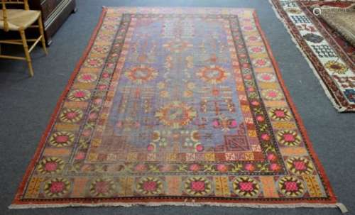 A Samarkand long rug, East Turkestan,