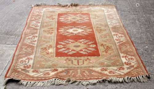 A Turkish carpet of Caucasian design,