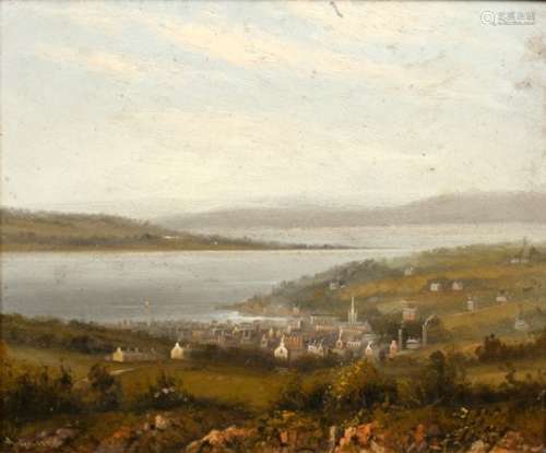 Albert Gilbert/Rothesay From Batone Hill/signed/oil on board