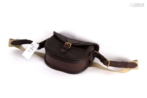 A British leather cartridge bag