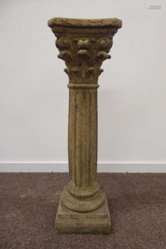 Composite stone Corinthian column,