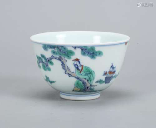 A CHINESE DOUCAI CUP
