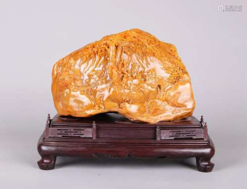 A CHINESE TIANHUANG BOULDER, MODERN