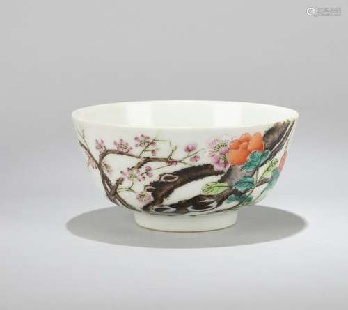 A CHINESE FAMILLE ROSE BOWL, SIX-CHARACTER TONGZHI MARK