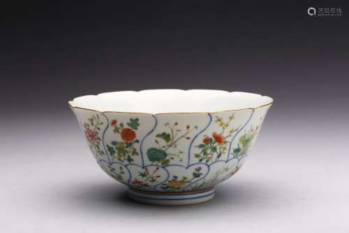 A FAMILLE ROSE 'FLOWERS' BOWL