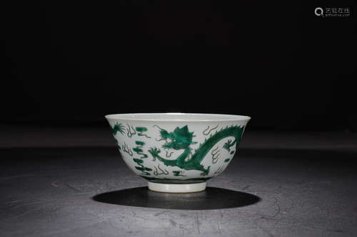 TONGZHI MARK GREEN GLAZE BOWL