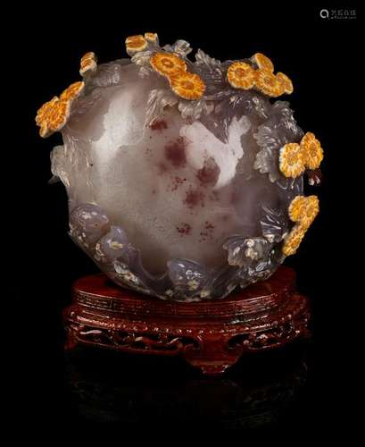 A Chinese Agate Carving Height 5 in., 13 cm.