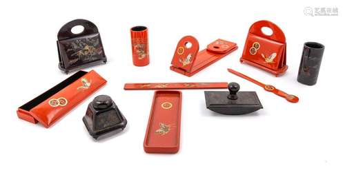 Twenty-Eight Chinese and Japanese Lacquer Stationary