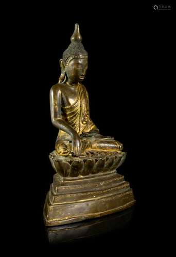 A Thai Gilt Bronze Figure of BuddhaÂ