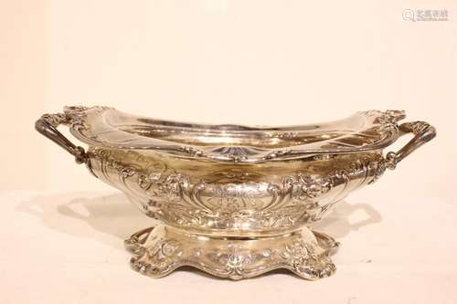 Art Nouveau Silver Bowl w 2 handles