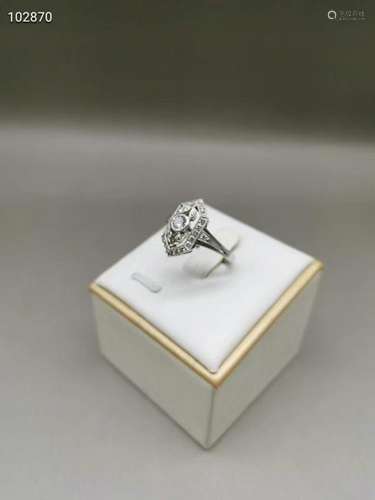 1920's Germany  Artdeco Diamond Ring