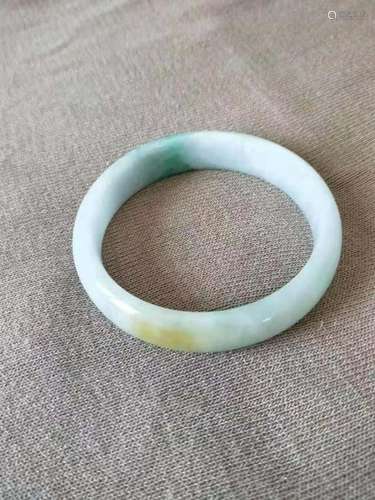 Qing Chinese Jadeite Bangle