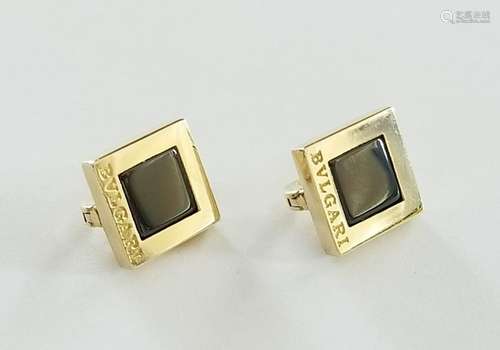 14K Gold Signed Bulgari Earrings