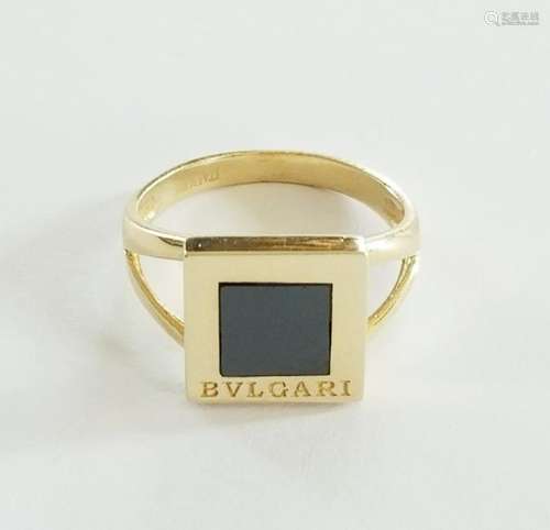 14K Gold Signed Bulgari Ring