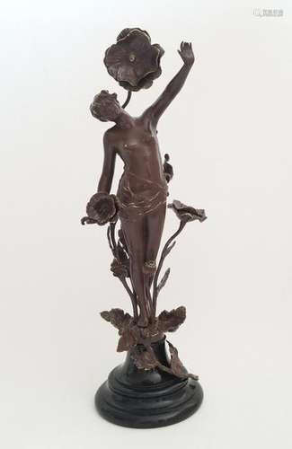 19C Bronze Statue F.Ross ( German 1858-1900)