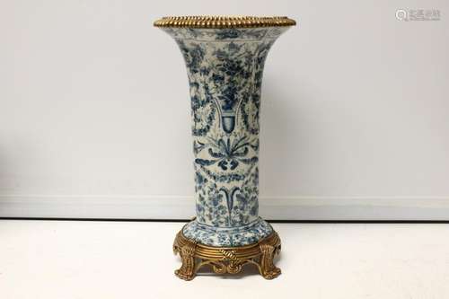 Porcelain Vase w Bronze Mount