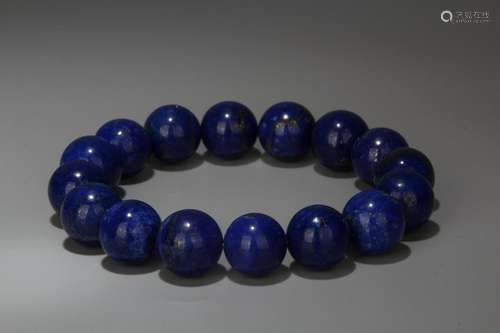 Chinese Lapiz Beads Bracelet