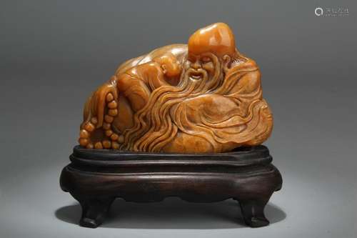 Chinese Tianhuang Soapstone Carved Figural