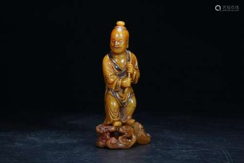 Qing Chinese Soapstone Carved Boy