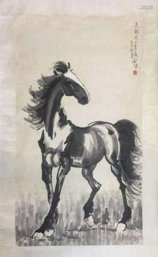 Chinese Ink Color Painting, Horse