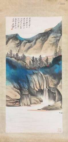 Chinese Ink Color Painting,Signed