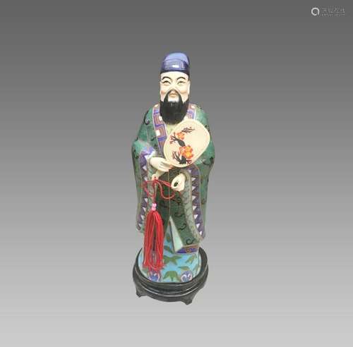 Chinese Cloisonne Figural