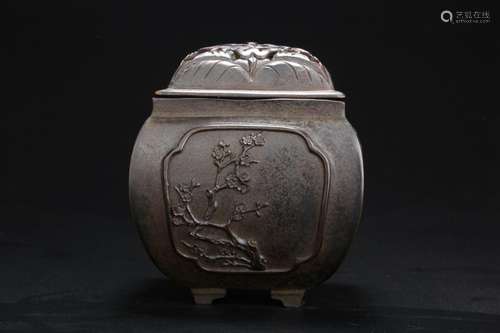 Chinese Bronze Cover Censer