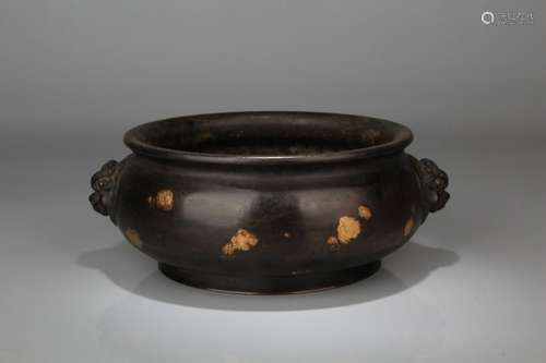 Late Qing Chinese Bronze Burner, Mark