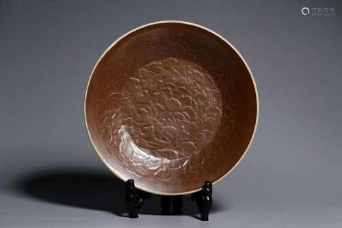 Chinese Glazed Ding Ware Plate