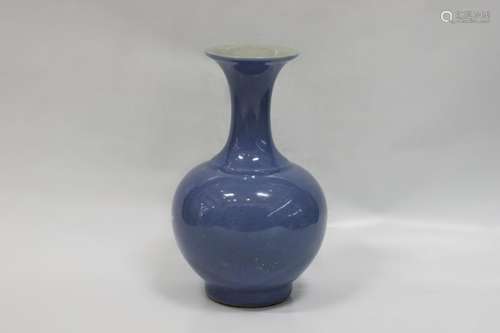 Chinese Blue Glazed Vase