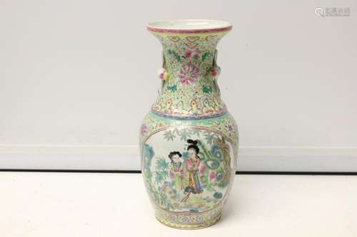 Chinese Famille Rose Porcelain Vase,