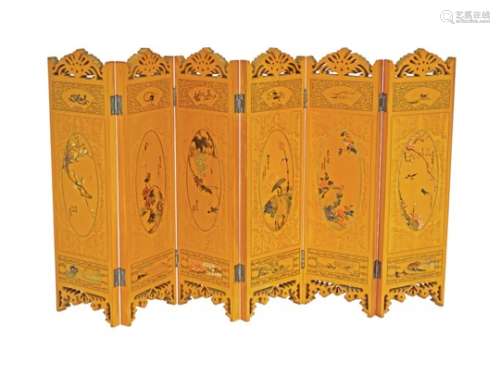 19TH-CENTURY CHINESE TABLE SCHOLAR'S SCREEN