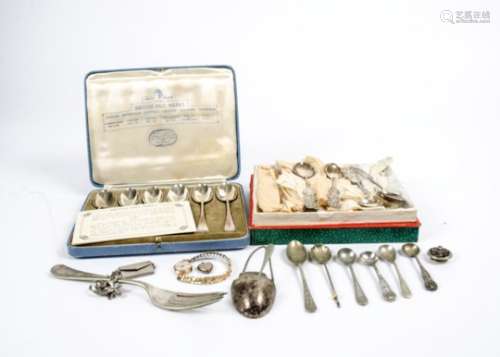 British Hallmarks' a set of six 1935 Jubilee spoons, made as a learning tool for hallmark