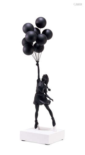 班克斯  气球女孩(黑)