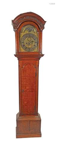 GEORGE III MAHOGANY LONG CASED CLOCK