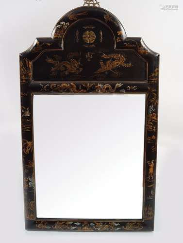 LACQUERED FRAMED PIER MIRROR