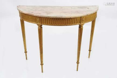 EDWARDIAN GILT CONSOLE TABLE